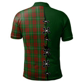 Clan Bruce Hunting Tartan Polo Shirt - Lion Rampant And Celtic Thistle Style FE13 Bruce Hunting Tartan Tartan Polo